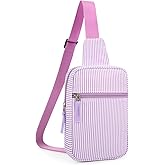 Cotmcor Easter Basket Stuffers Birthday Gifts for 8 9 10 11 12 Year Old Teens Girls Kids, Stripes Fanny Pack Crossbody Bag Small Sling Belt Bags Purse, Teen Girl Fashion Gift Trendy Stuff for Travel