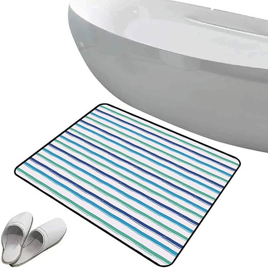 Alfombra de baño Antideslizante Raya del Puerto Suave Antideslizante