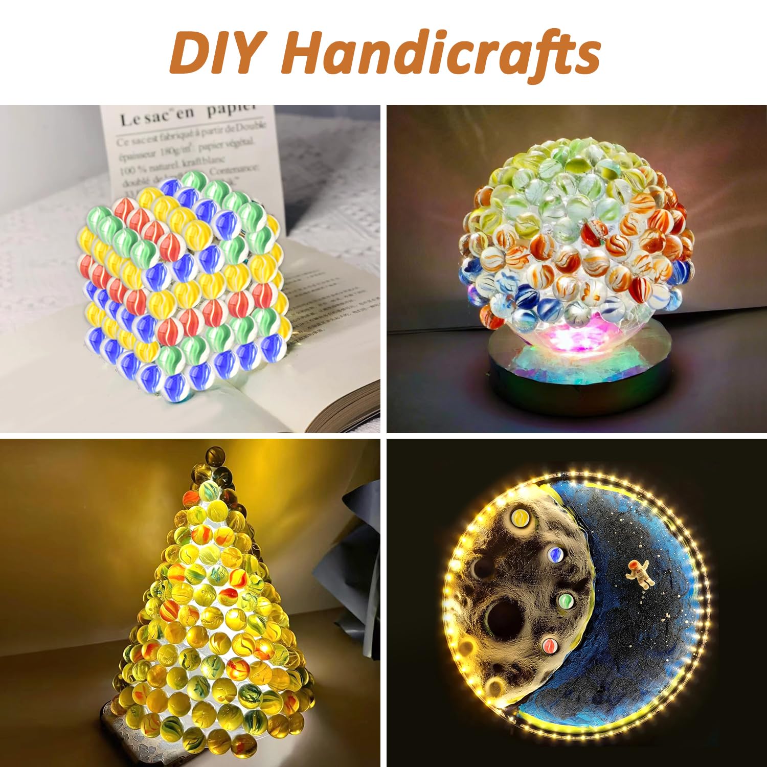 104PCS Colorful Marbles Bulk Clear Marbles Colorful Glass Marbles Marbles for Kids Cat Eyes Round Marbles Toy for Kids Marble Games DIY and Home Decoration