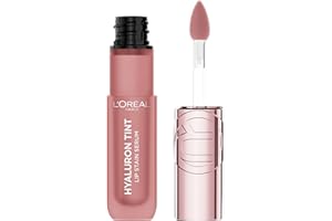 L'Oreal Paris Hyaluron Tint Lip Stain Serum, Long Lasting, Hydrating Lip Makeup Infused with Hyaluronic Acid, 601 Worth It (Pinky Nude)