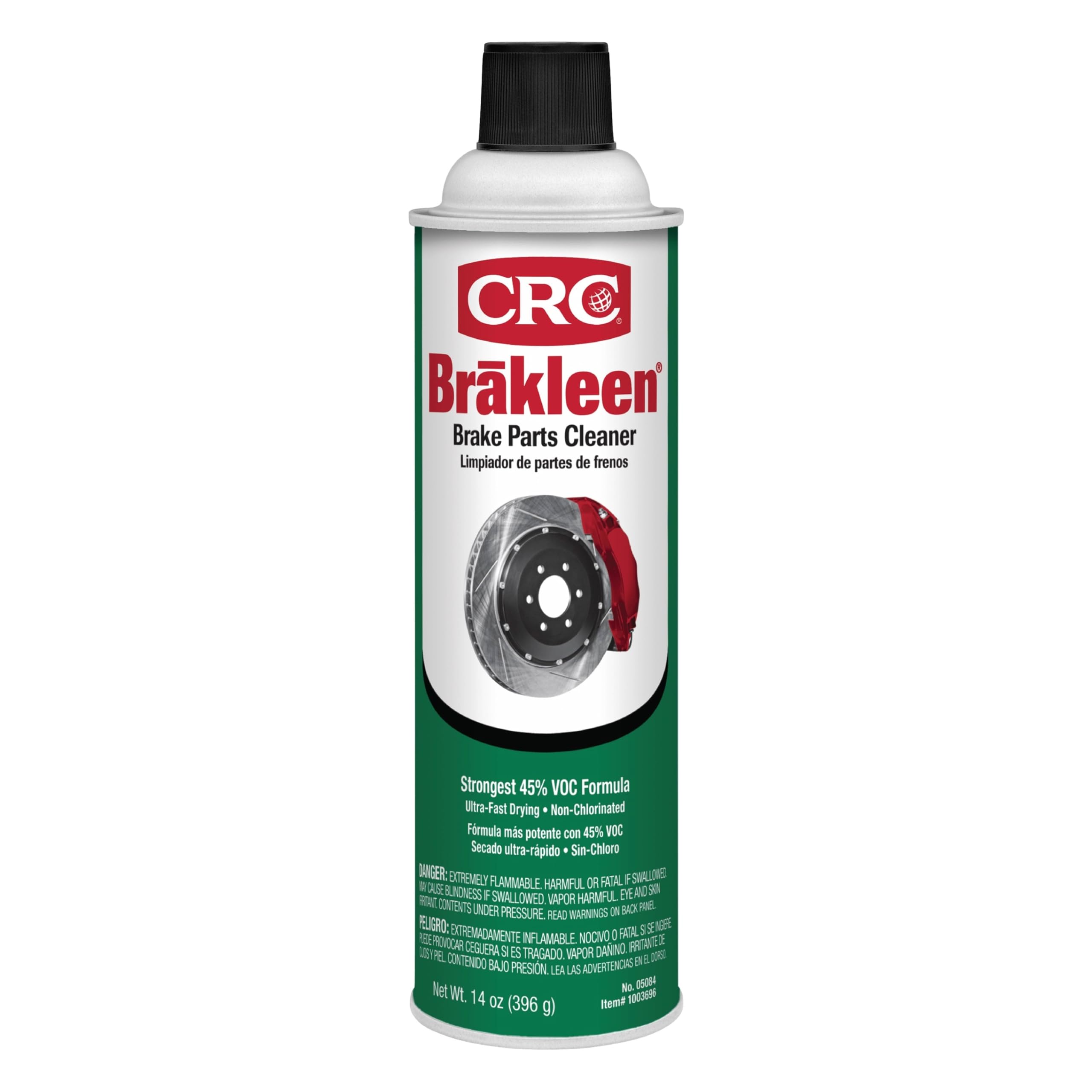 CRC Brakleen 1003695 Brake Cleaner Spray Non-Chlorinated Low VOC, 14 oz, [1 Pack]