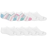 Fruit of the Loom Girls' Everyday Lightweight Sports No Show Socks (10 Pack)