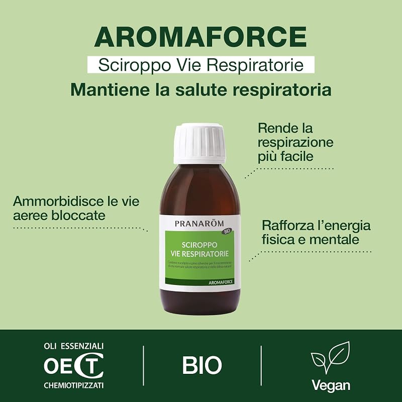 - Aromaforce - Sciroppo - Vie respiratorie - Rinforza le Difese Immunitarie - Bio - 150 ml