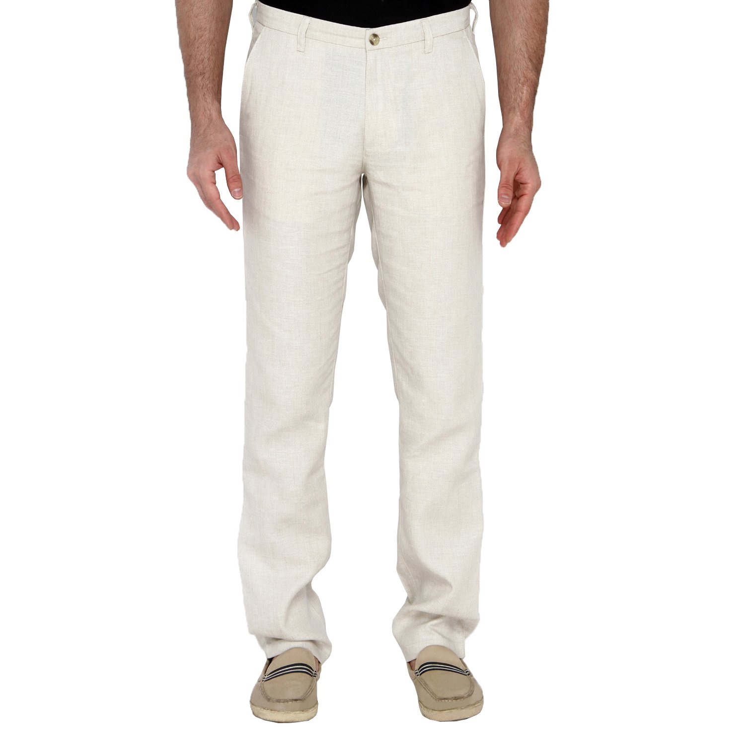 mens off white linen pants