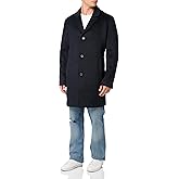Cole Haan mens Wool Plus Topper Button Front Coat