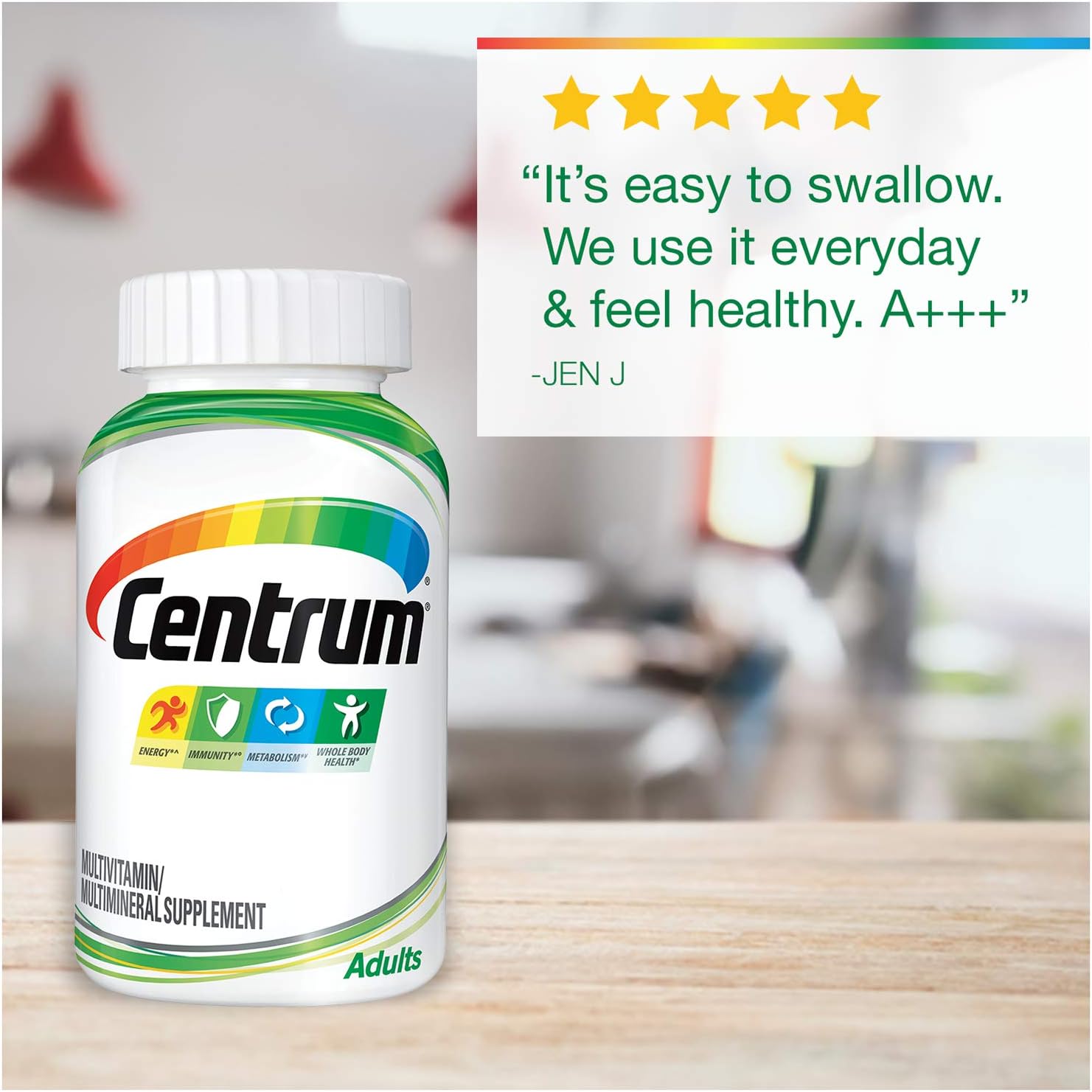 Centrum Adult Multivitamin/Multimineral Supplement with Antioxidants, Zinc and B Vitamins - 200 Count: Health & Personal Care