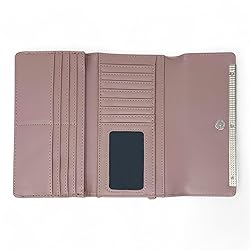 Steve Madden Women's Logobar Trifold Wristlet