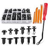 GOOACC 240PCS Bumper Retainer Clips Car Plastic Rivets Fasteners Push Retainer Kit Most Popular Sizes Auto Push Pin Rivets Se