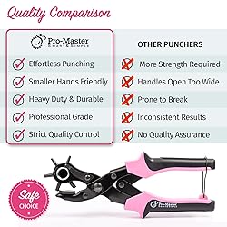 Precision Leather Hole Punch Tool, Multi-Size Hole