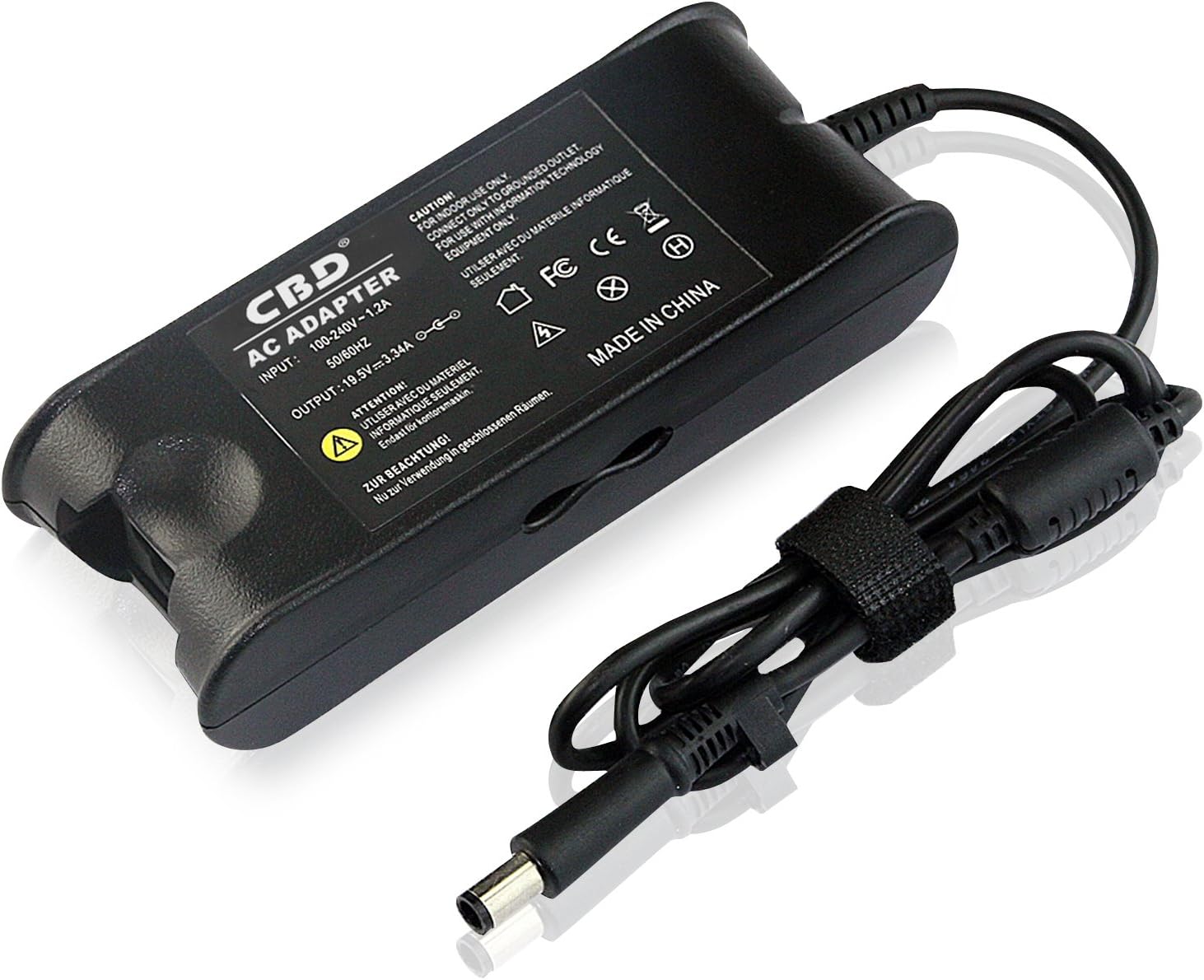 65W AC Power Adapter/Battery Charger for Dell 0K9TGR 310-7696 7KP4X DF261 DK138 FAO65LS1-01 HA65NS0-00 HA65NS2-00 HP-AF065B83 HX648 KT2MG LA65NE1-00 N18951 P975F PA-1650-06D3 T7423 TN800 V1277