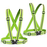 2 Packs Reflective Vest Running Gear, High