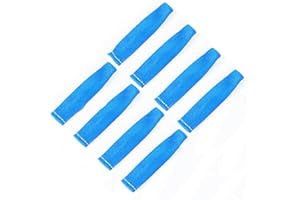 CVILL Spark Plug Wire Heat Shield - 8-Piece 6-Inch 2500°F Spark Plug Heat Shield Sleeve for LS1 / LS2 SBC BBC 350 454 Automotive Trucks (Blue)
