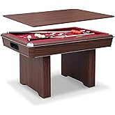 Hathaway Renegade II 54-in Bumper Pool Table for Game Room – 3 in 1 Game Table with Reversible Top & Ball Return System – Inc