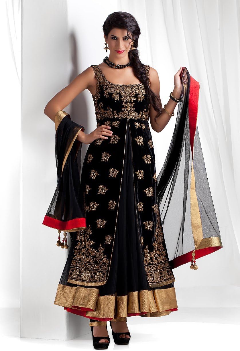 Mishka Women's Open Koti Finished Full Length Anarkali Suit