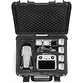 Lekufee Waterproof Hard Carrying Case for DJI Air 3S / 3, Fly More Combo, Battery(7pcs), DJI RC Pro 2/ RC 2/RC N3/N2 Remote Controller and Accessories(Case Only)