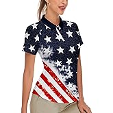 Soneven Women's Short Sleeve Golf Shirt Moisture Wicking Athletic Golf Polo Shirts Tennis Shirts Dry Fit