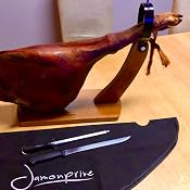 Support Jambon Espagnol Avec Couteau + Fusil + Couvre-Jambon