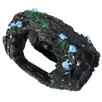 UEETEK Fish Tank Aquarium Ornamente Dekoration Harz Höhle versteckt Landschaft Zucht