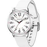 Asan Ge Nurse Watch for Nurse Medical Professionals Students Doctors Women Men Waterproof Watch 24 Hour Military Time Luminouse Easy to Read Dial with Second Hand