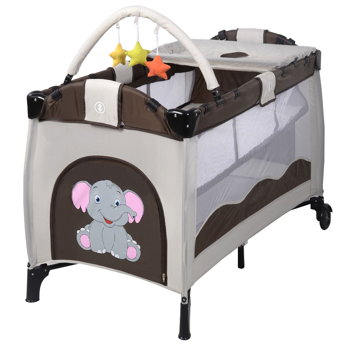 portable cot with change table