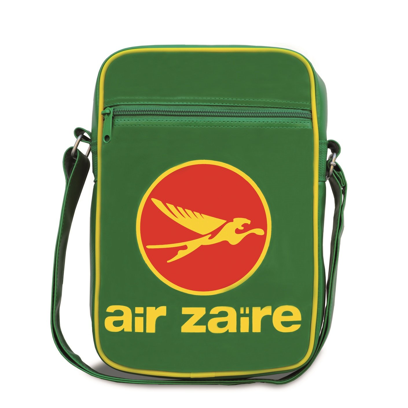 Logoshirt®️ Air Zaire I Logo I Cabin Bag I Shoulder Bag I Retro I Medium I Upright format I green I Licensed original design