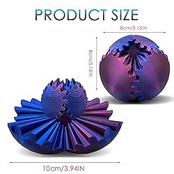 Gear Ball - 3D Printed Gear Ball Spin Ball or Cube