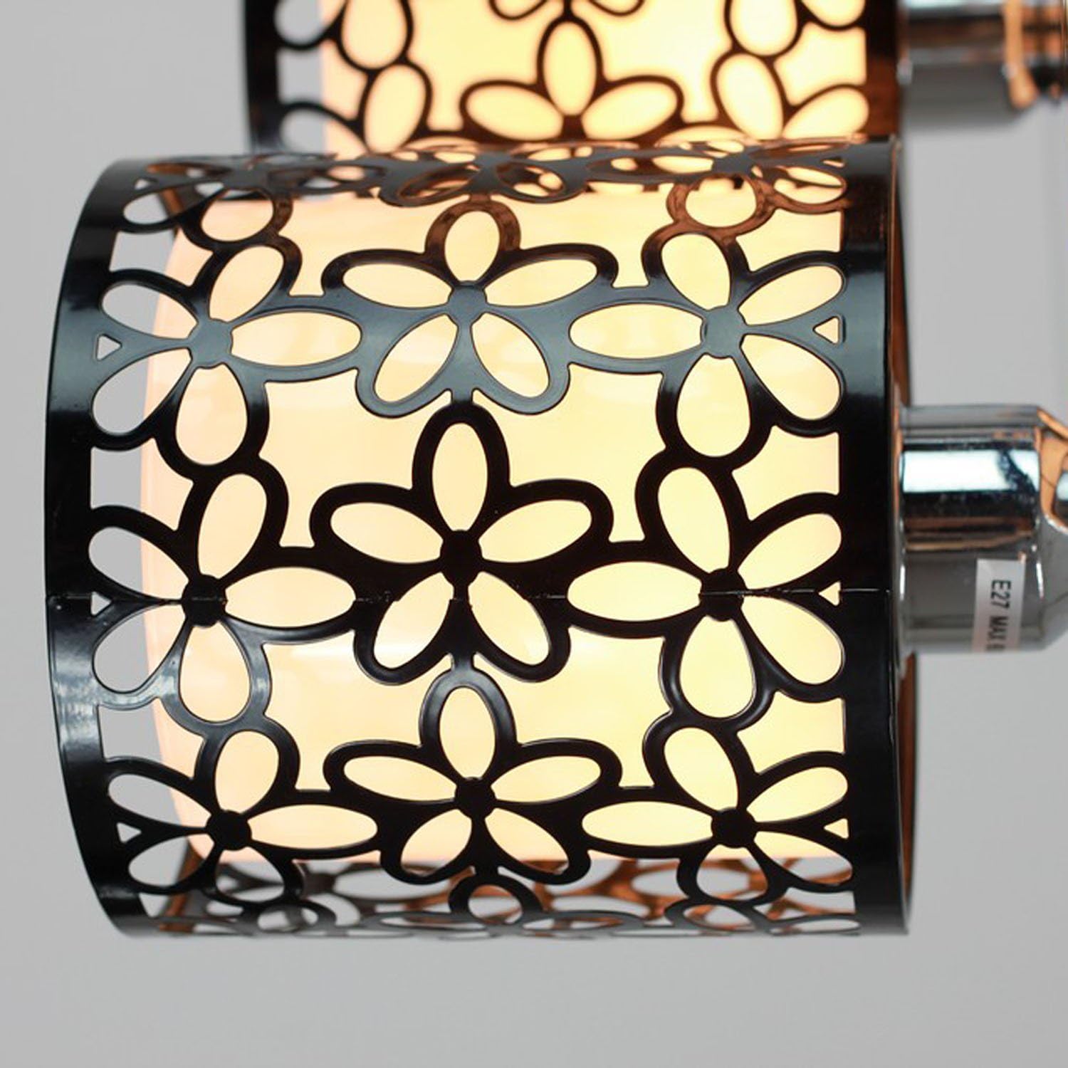 Lightinthebox Modern 3 Light Flush Mount Creative Painting Metal Ceiling Light Fixture Chandeliers for Kitchen (Black) - - 