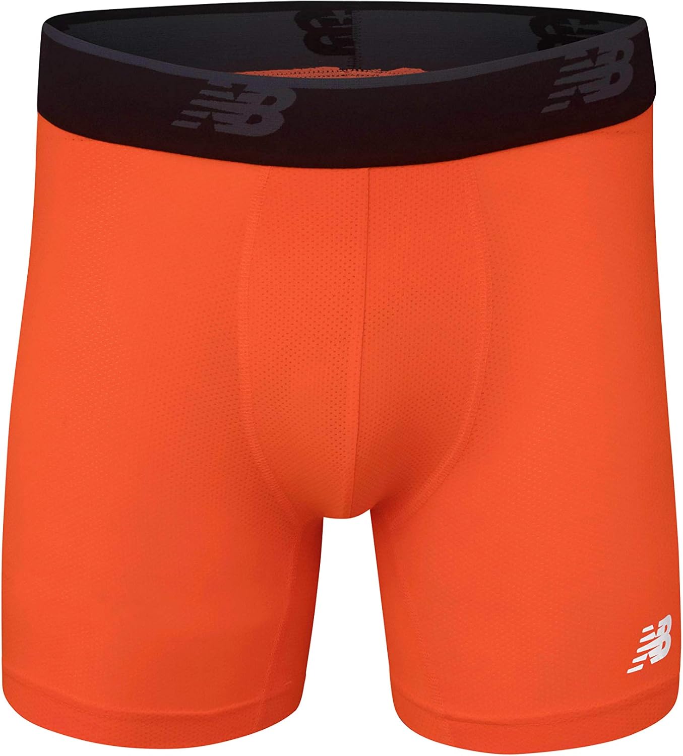 New Balance Men's Mesh 5" No Fly Boxer Brief, Athletic Compression Underwear (3-Pack): Clothing