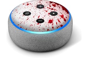 IT'S A SKIN Blood Splatter Dexter - Vinyl Decal Skin Compatible with Amazon Echo Dot 3rd Generation Alexa - Decorations for Your Smart Home Speakers, Great Accessories Gift for mom, dad, Birthday, Kids