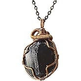 Women's & Men's Alternative Birthstone Crystal Necklace Antique Bronze - Chain