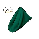 LA Linen 10-Pack Polyester Poplin Napkins, 18 by