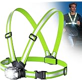 Dawinga Running Lights for Runners, 500 Lumens Runing Light with 45° Adjustable Beam, 6 Modes & IPX4 Waterproof, 1800 mAh Rec