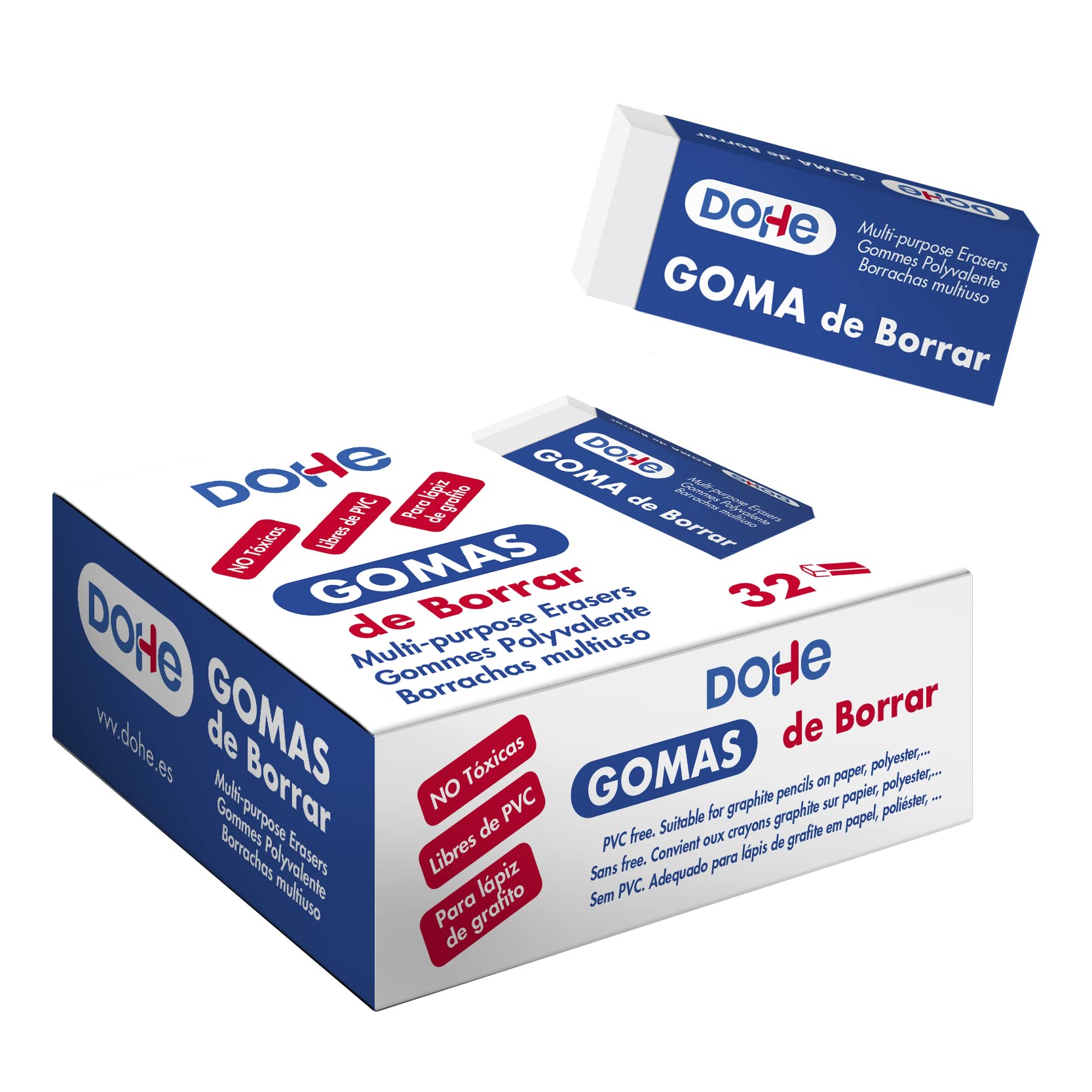 MTL Dohe – Box of Erasers – 32 Units