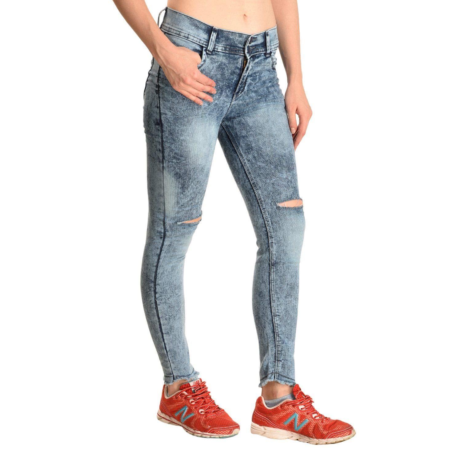 grey colour ladies jeans