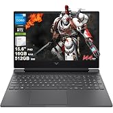 HP Victus 15 Gaming Laptop 15.6" FHD 144Hz Intel 8-core i5-13420H (>i7-12650H) 16GB RAM 512GB SSD GeForce RTX 3050 Backlit Type-c Ultra Wi-Fi6 DTS:X Win11 ICP Acc