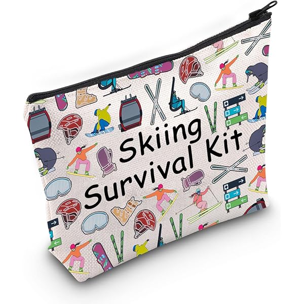 Skiing Bag Skiing Tea Gifts Skiing Survival Kit For Ski Lover Skiing