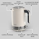 Breville High Gloss Electric Kettle 1.7L 3kW Cream Stainless VKT153 view 5