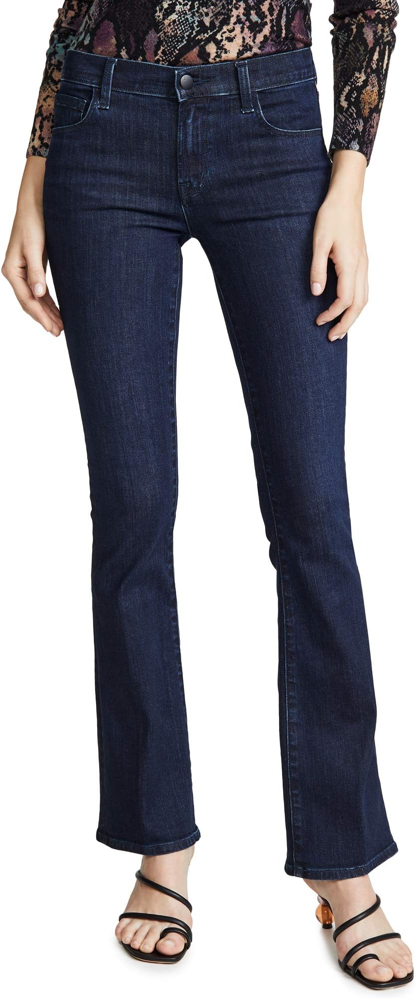 J Brand Women's Sallie Mid Rise Boot Cut Jeans