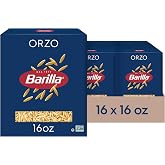 Barilla Orzo Pasta, Non-GMO Kosher Pasta, 16oz. (16PK)