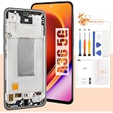 Not Original Screen for Samsung Galaxy A36 5G Screen Replacement with Frame | For Samsung A36 LCD Screen SM-A366E, SM-A366B Touch Display Digitizer Assembly Repair Parts (Black No FingerPrint Function )
