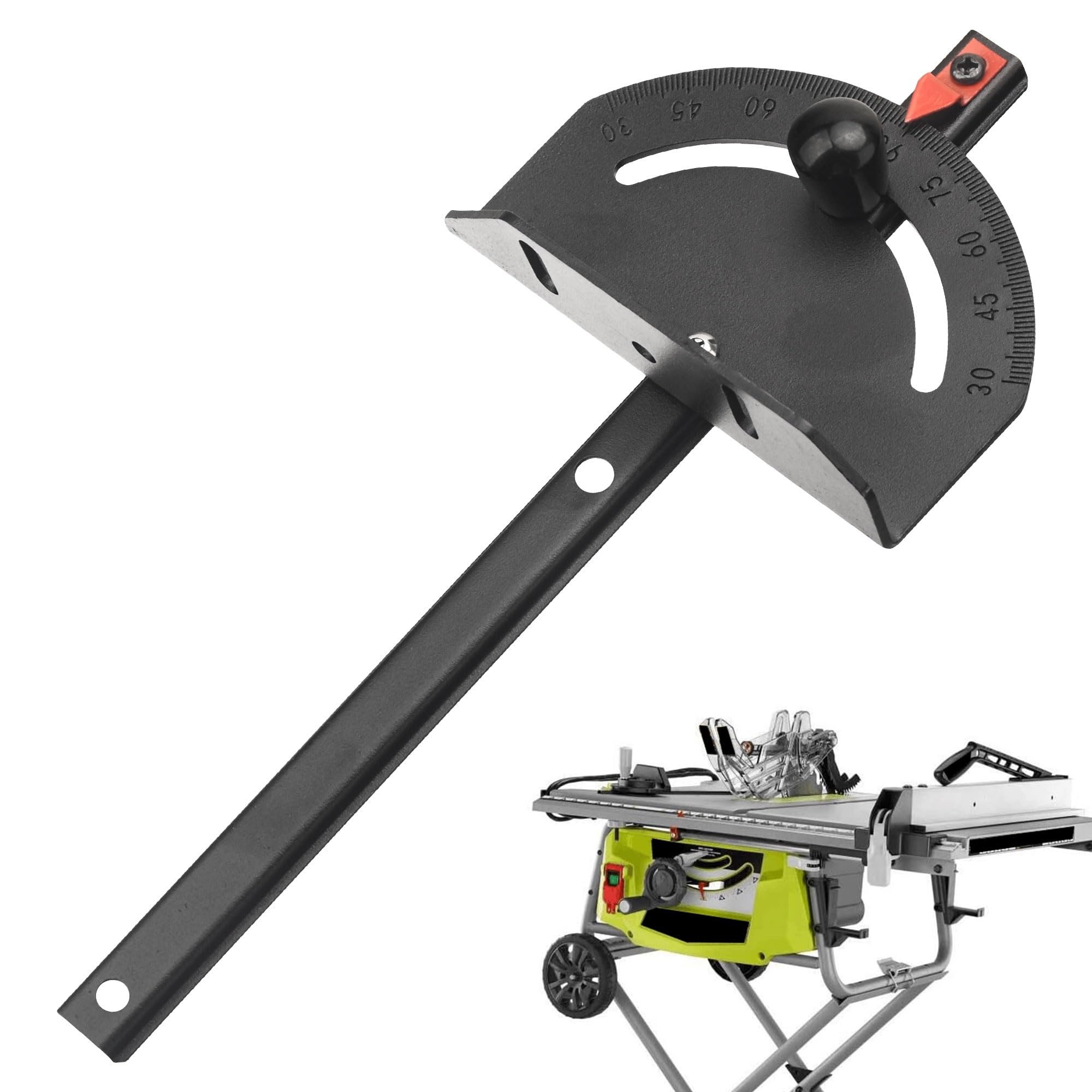Photo 1 of 089240035706 Miter Gauge Compatible with Ryobi RTS12, RTS23 Table Saw