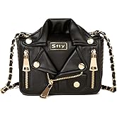 Sfly Women Satchel Chain Strap Shoulder Bag Leather Crossbody Handbags Ladies Evening Clutch Purse Unique Cute Jacket Bag