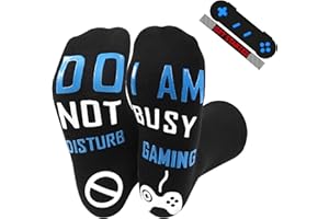 DKXZWL Do Not Disturb I'm Gaming Socks, Fathers Day Dad Gifts from Daughter Son Wife, Funny Gifts for Men, Dad, Husband, Teen, Boys