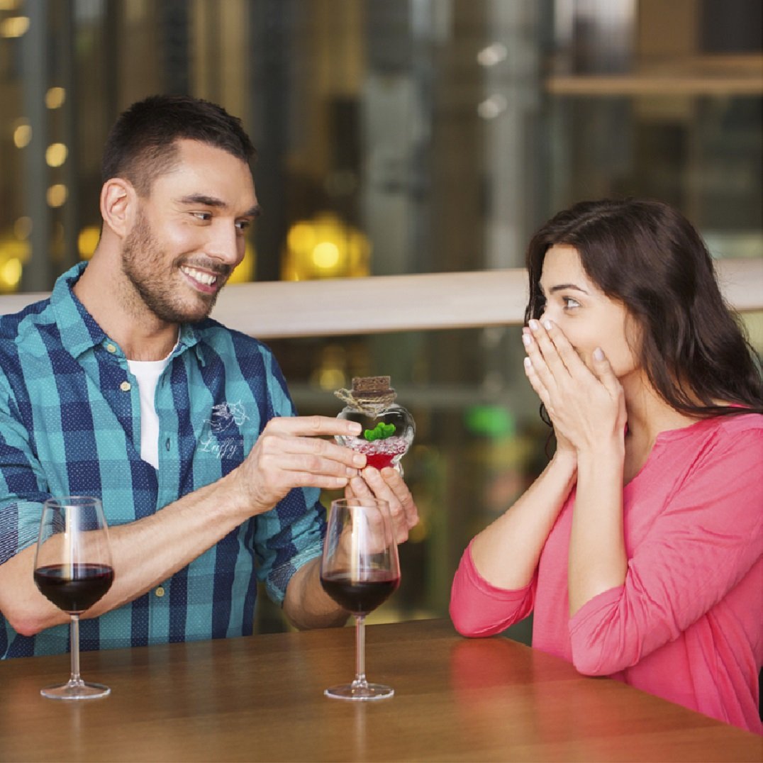 Luffy Heart Marimo - Unique Heart-shaped Rare Live plant that brings good luck, charm & prosperity - Perfect gift for Every Occasion - Win Someone’s Heart today!