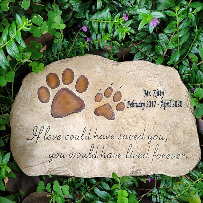 pet memorial stepping stones personalized