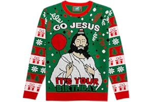 TSTARS Santa Sports Ugly Christmas Sweater for Men Basketball Hockey Golf Funny Holiday Knit Pullover Festive Winter Style