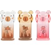 3Pcs Capybara Pencil Sharpeners, Cute Kawaii Stationery Supplies | 3Pcs Capybara Pencil Sharpeners with Cute Kawaii Design for School, Office and Home Supplies