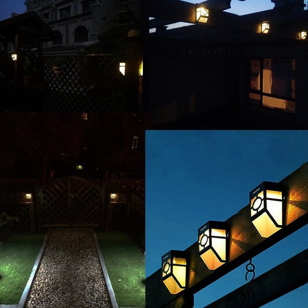 LED Solar Light Motion Sensor Light Outdoor,FomaTrade Wall Light Wide Lighting Range with LEDs Both Sides for Door Garden Path Patio-2 Pack