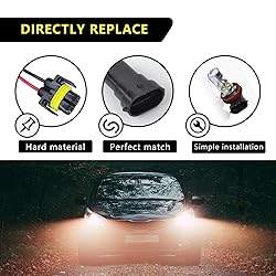 Dewkou 2 PCS H11 Car Light Wire Socket
