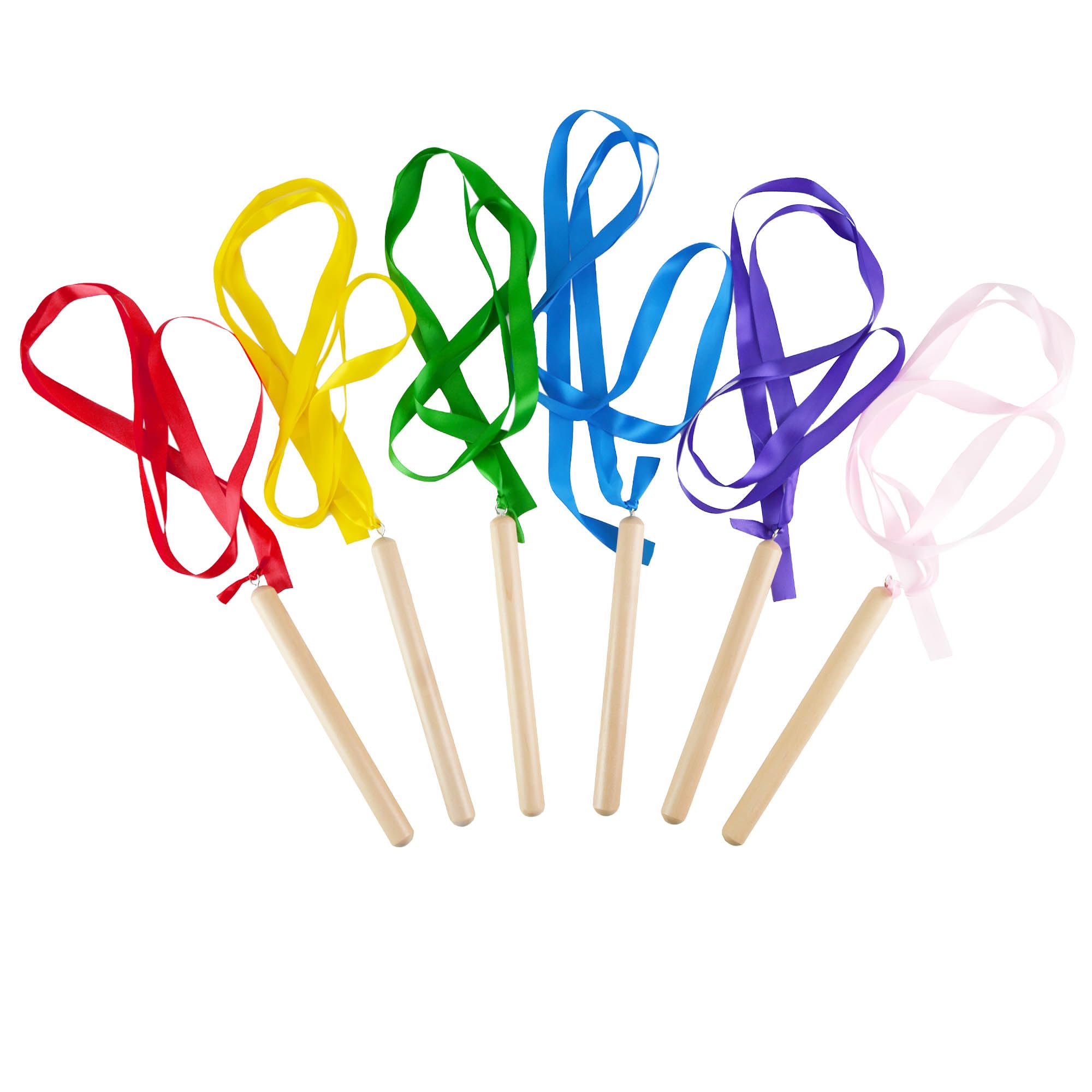 A-Star Rainbow Wands - Pack of 6 for Rhythm & Movement Development & Learning